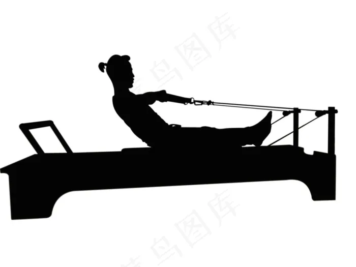 瑜伽剪影psd模版下载