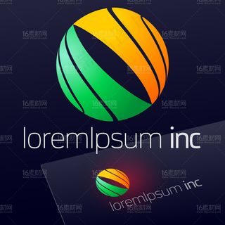 时尚圆形LOGO设计矢量素材