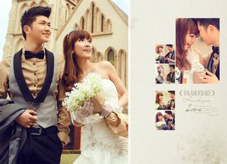 {韩城简爱}跨页婚纱模板