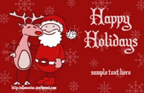 可爱圣诞节矢量