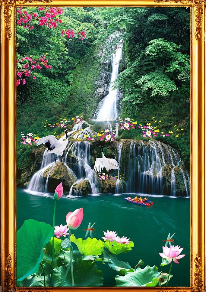 山水风景画图片(2953X4429(DPI:300))psd模版下载