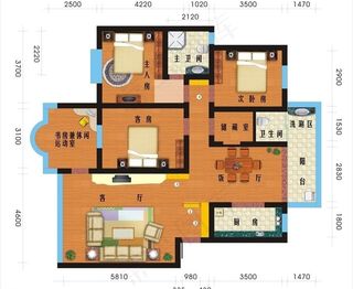 彩色平面布置图图片