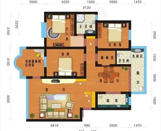 彩色平面布置图图片