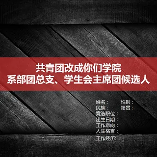 学生会主席团候选人竞选拉票演讲pp...