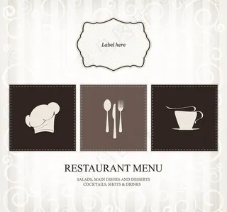 欧式花纹 欧式菜单封面设计图片