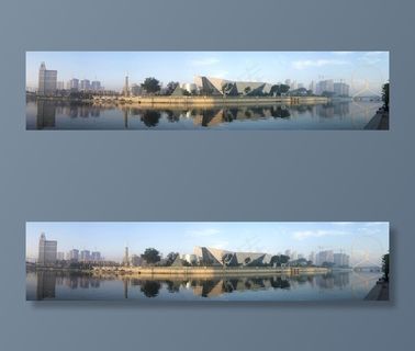 北运河边看三岔口图片