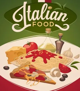 国际美食宣传模板矢量01