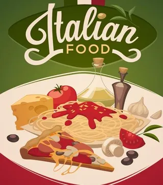 国际美食宣传模板矢量01