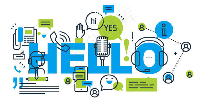 适用于沟通的墙绘