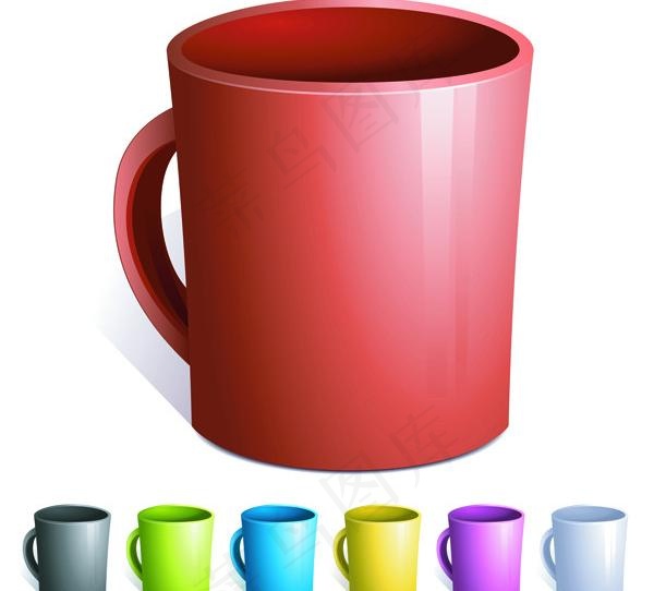 马克杯矢量素材图片