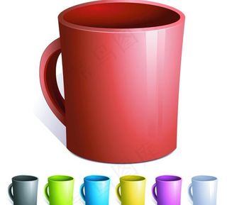 马克杯矢量素材图片