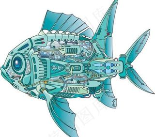 机器鱼的载体材料的内部结构