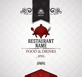 西餐菜单封面图片