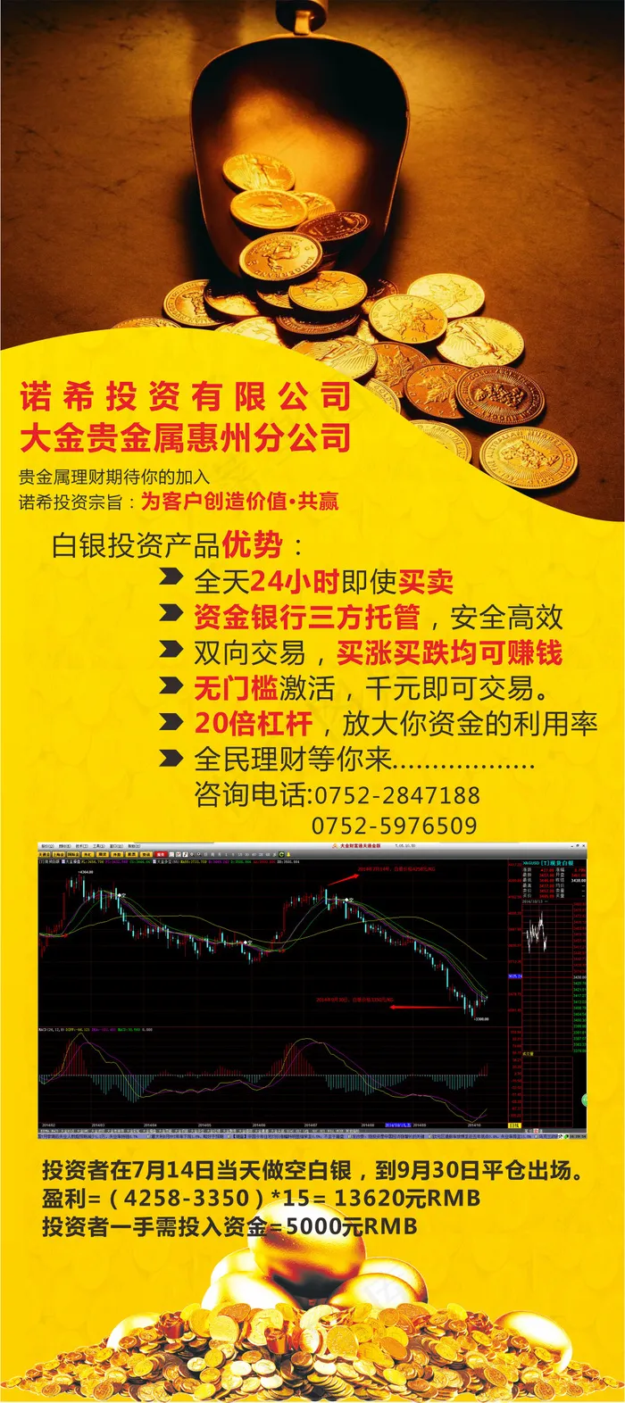 投资公司X展架cdr矢量模版下载