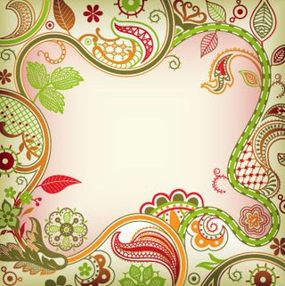 复古欧式花纹设计矢量素材-4