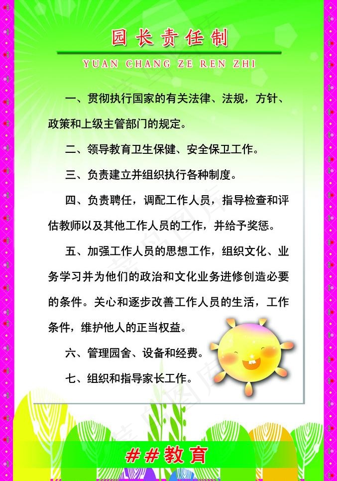幼儿园制度图片