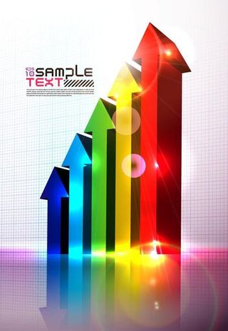 立体箭头矢量素材图片