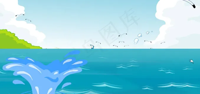 小海豚戏水flash