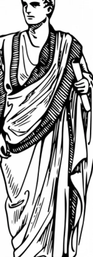 罗马托加矢量图像