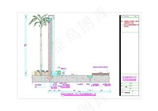 油皇房夹层水池剖面图cad图纸