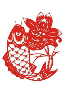 鲤鱼荷花图片 鲤鱼荷花图片