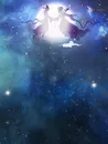 唯美星空七夕促销海报背景