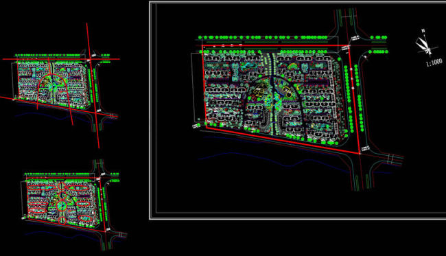 某小区规划及景观设计cad图纸