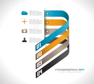 创造性的图表编号标签矢量素材01