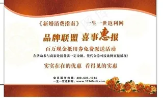 新婚消费指南海报图片