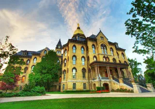 建筑外景夕阳 西下