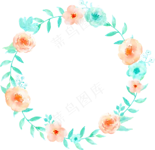 国外水彩婚礼手绘自行车衣服清新蓝色...