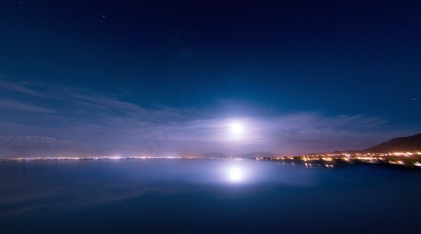 海滨城市夜景视频素材