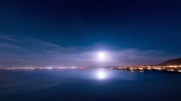 海滨城市夜景视频素材