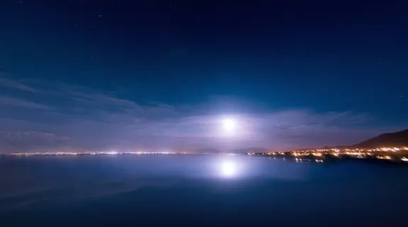 海滨城市夜景视频素材 海滨城市夜景视频素材
