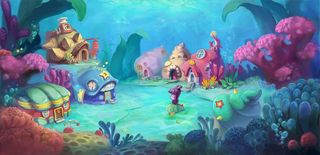 动漫鱼缸背景素材