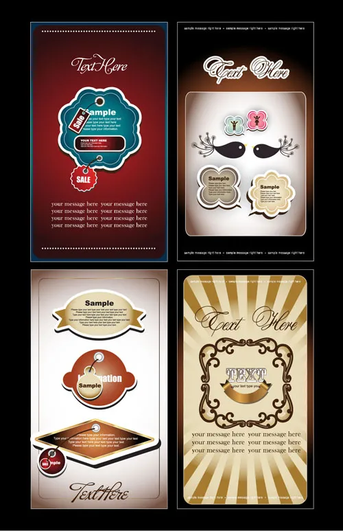 创意卡片设计eps,ai矢量模版下载