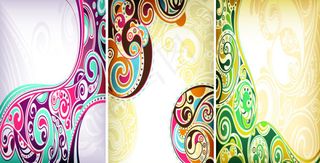 欧式花纹背景矢量素材1