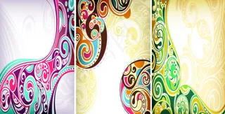 欧式花纹背景矢量素材1