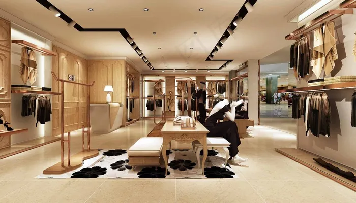 大气男装店面效果图