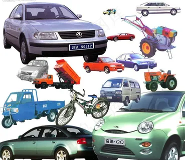 10余种各类汽车农用车分层超大素材...