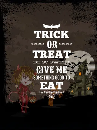 万圣节猫女捣蛋向量