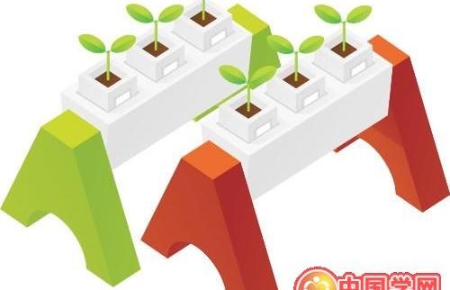 树苗绿叶ai矢量模版下载