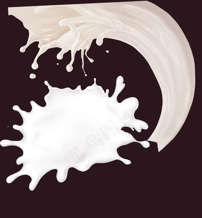 牛奶花图片psd模版下载