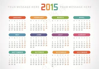 2015年日历