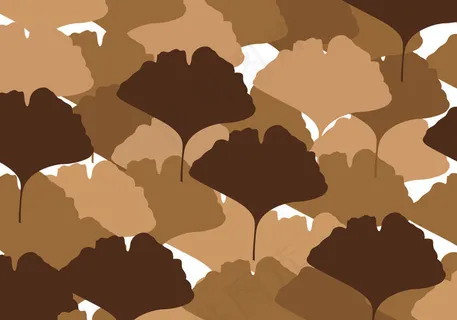 游离银杏叶矢量