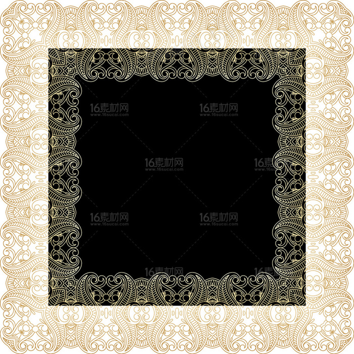 金色花纹底纹装饰矢量素材