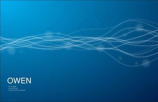 白色流线蓝色背景矢量素材