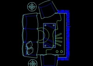 沙发平面图块cad家具图块素材20...