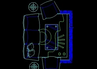 沙发平面图块cad家具图块素材20...
