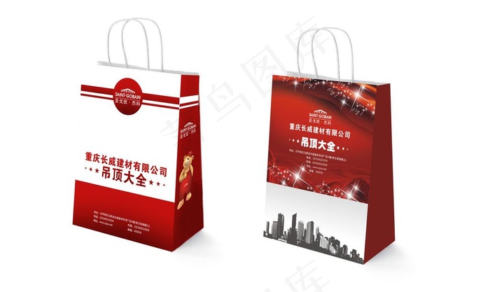 手提袋图片cdr矢量模版下载